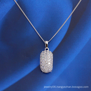 Fashion Copper Alloy Jewelry Pendant with Synthetic CZ Inlaid